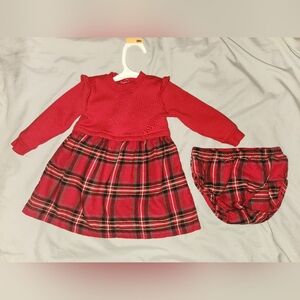 Carter's Baby Plaid Holiday Dress 9mo